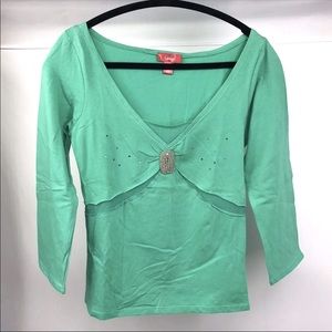 NEW Latina Life Embellished Shirt Top S